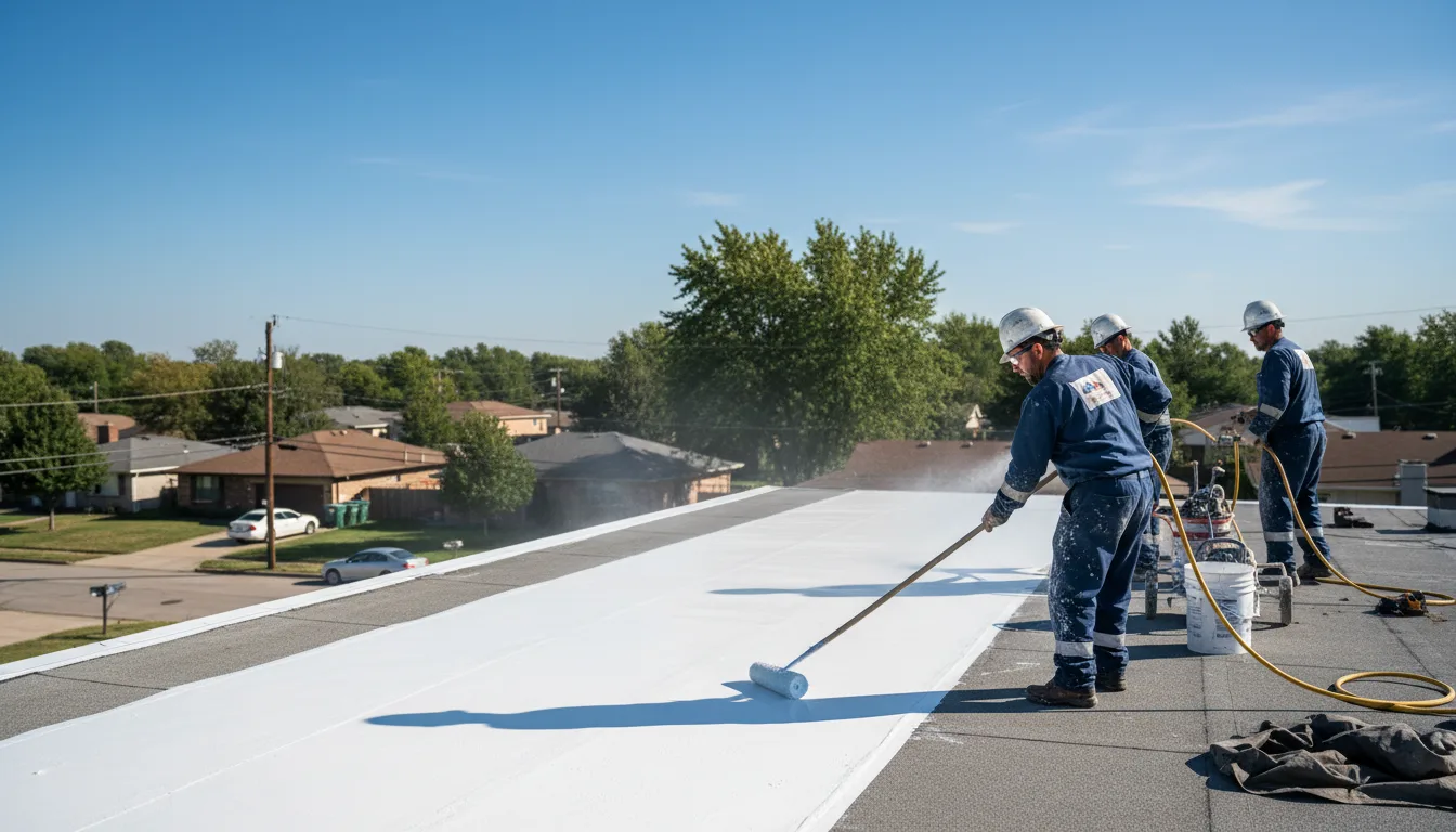 Commercial roof coating in Liberty Mills, IN near me